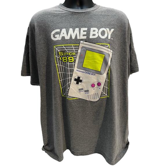 Nintendo Game Boy Retro 1989 Handheld Video Game Console Graphic T-Shirt - Picture 1 of 9